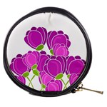 Purple flowers Mini Makeup Bags
