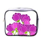 Purple flowers Mini Toiletries Bags