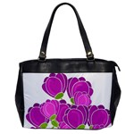Purple flowers Office Handbags