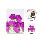 Purple flowers Playing Cards (Mini) 