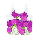 Purple flowers Full Print Recycle Bags (M) 