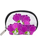 Purple flowers Accessory Pouches (Small) 
