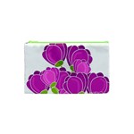 Purple flowers Cosmetic Bag (XS)