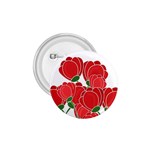 Red floral design 1.75  Buttons