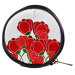 Red floral design Mini Makeup Bags
