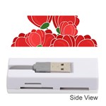 Red floral design Memory Card Reader (Stick) 