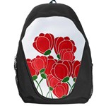 Red floral design Backpack Bag