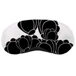 Black flowers Sleeping Masks