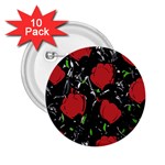Red roses 2.25  Buttons (10 pack) 