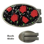 Red roses Money Clips (Oval) 