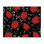 Red roses Small Glasses Cloth (2-Side)