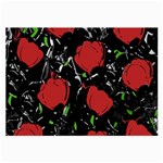 Red roses Large Glasses Cloth (2-Side)