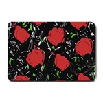 Red roses Small Doormat 