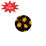 Yellow roses  1  Mini Buttons (10 pack) 