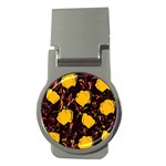 Yellow roses  Money Clips (Round) 