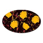 Yellow roses  Oval Magnet