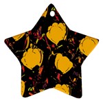 Yellow roses  Star Ornament (Two Sides) 