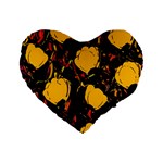 Yellow roses  Standard 16  Premium Heart Shape Cushions