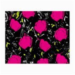 Pink roses  Small Glasses Cloth (2-Side)