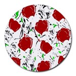 Red roses 2 Round Mousepads