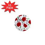 Red roses 2 1  Mini Magnet (10 pack) 