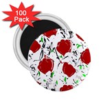 Red roses 2 2.25  Magnets (100 pack) 