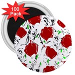 Red roses 2 3  Magnets (100 pack)