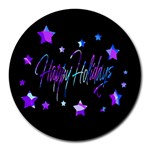 Happy Holidays 6 Round Mousepads