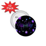 Happy Holidays 6 1.75  Buttons (10 pack)