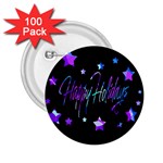 Happy Holidays 6 2.25  Buttons (100 pack) 