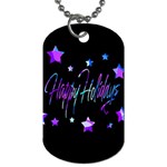 Happy Holidays 6 Dog Tag (Two Sides)