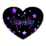 Happy Holidays 6 Heart Mousepads