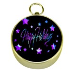 Happy Holidays 6 Gold Compasses