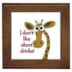 Giraffe joke Framed Tiles