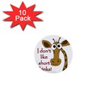 Giraffe joke 1  Mini Buttons (10 pack) 