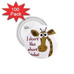 Giraffe joke 1.75  Buttons (100 pack) 