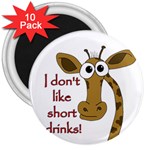 Giraffe joke 3  Magnets (10 pack) 