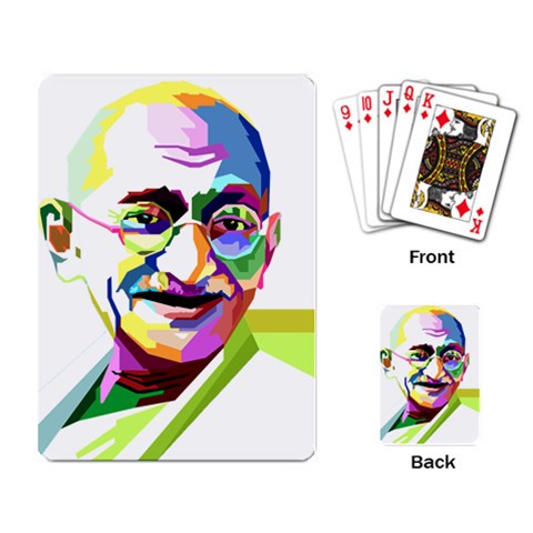 Ghandi Playing Card from UrbanLoad.com Back