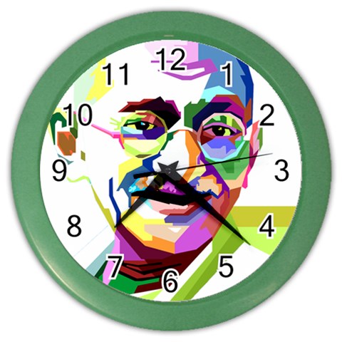 Ghandi Color Wall Clocks from UrbanLoad.com Front