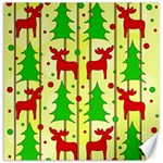 Xmas reindeer pattern - yellow Canvas 20  x 20  