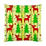 Xmas reindeer pattern - yellow Standard Cushion Case (One Side)