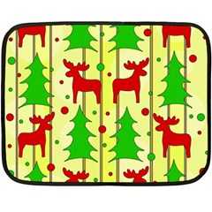 Xmas reindeer pattern 35 x27  Blanket Back