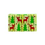 Xmas reindeer pattern - yellow Cosmetic Bag (XS)