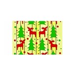 Xmas reindeer pattern - yellow Satin Wrap