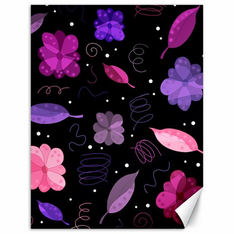 Purple and pink flowers  Canvas 12  x 16   from UrbanLoad.com 11.86 x15.41  Canvas - 1