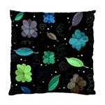 Blue and green flowers  Standard Cushion Case (One Side)