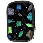 Blue and green flowers  Compact Camera Cases