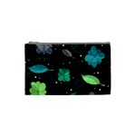 Blue and green flowers  Cosmetic Bag (Small) 