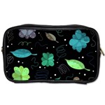 Blue and green flowers  Toiletries Bags 2-Side