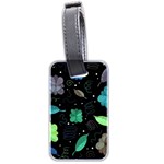 Blue and green flowers  Luggage Tags (Two Sides)